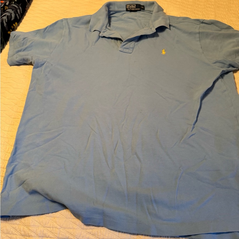 Polo by Ralph Lauren Men's Blue Polo Shirt